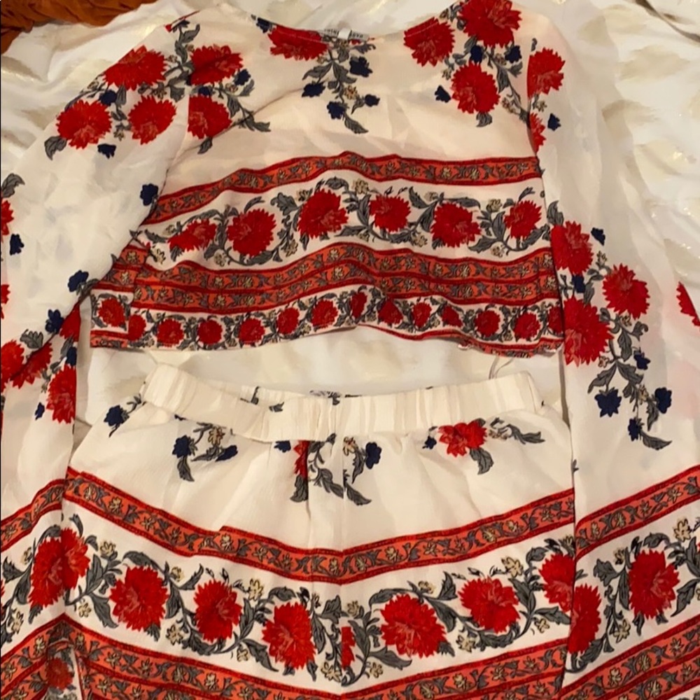 Two Piece Floral Set